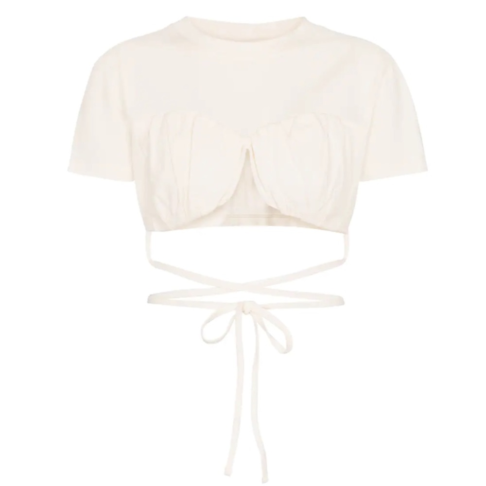 JACQUEMUS LE TSHIRT BACI in Off-White size M